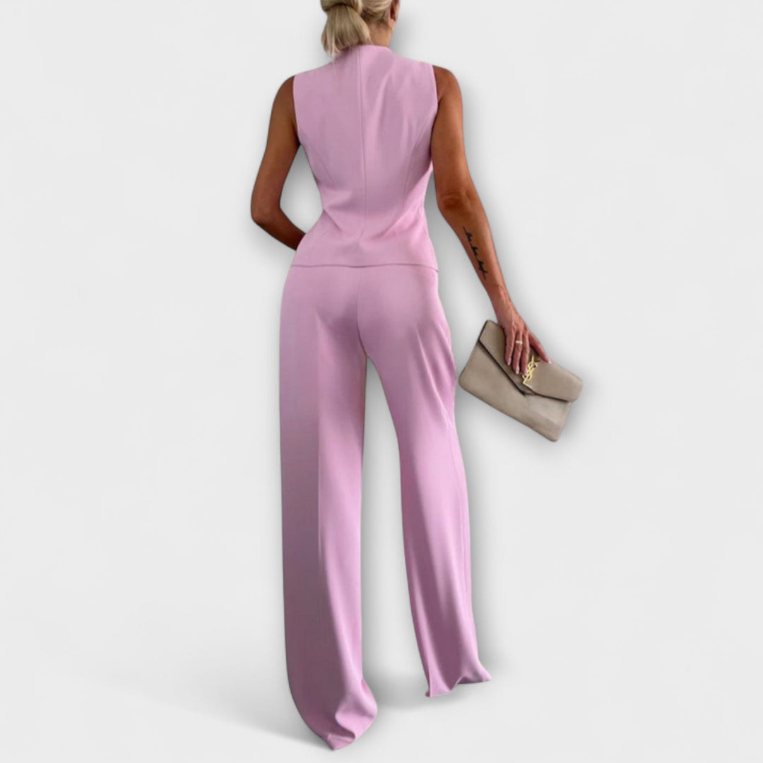 Emily & Isabella Brooks | Sleeveless Top and Pants Ensemble