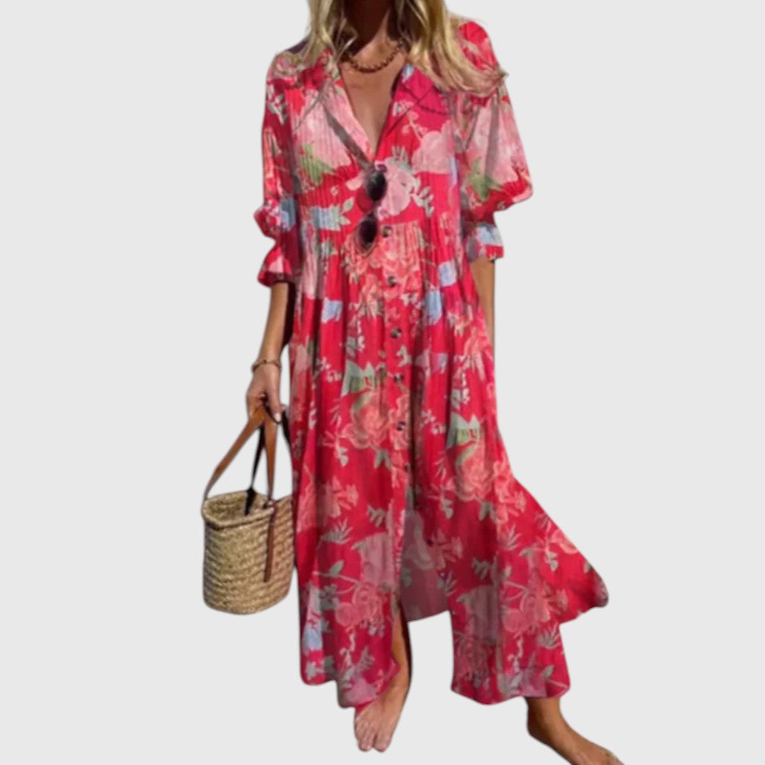 Emily & Isabella Brooks | Maxi Dress in Bloom Boldly Print