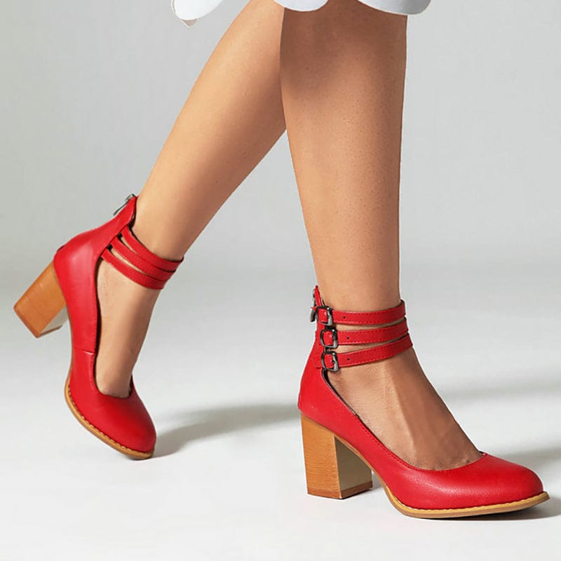 Emily & Isabella Brooks | Triple Buckle Heels