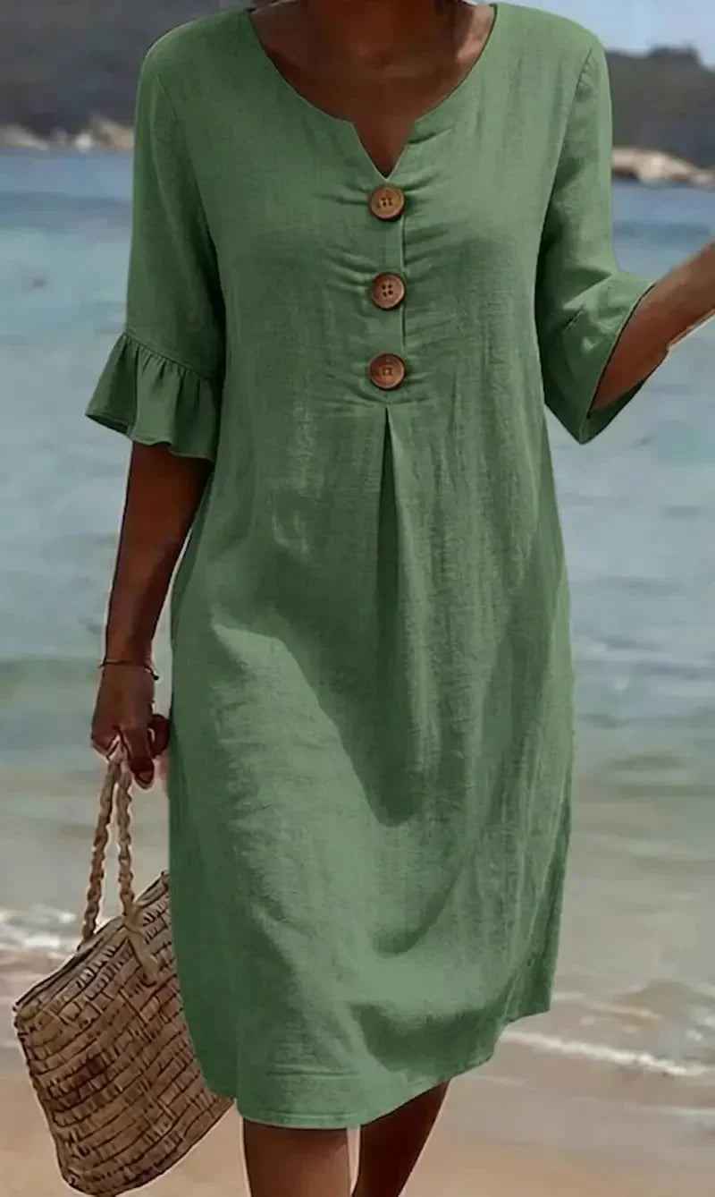 Emily & Isabella Brooks | Textured Long Sleeve Dress