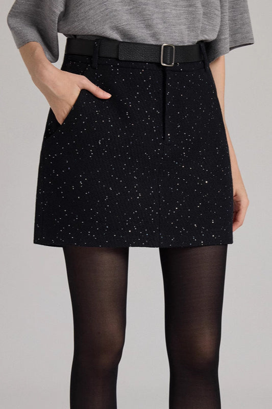 Emily & Isabella Brooks | Embroidered Tweed Skirt