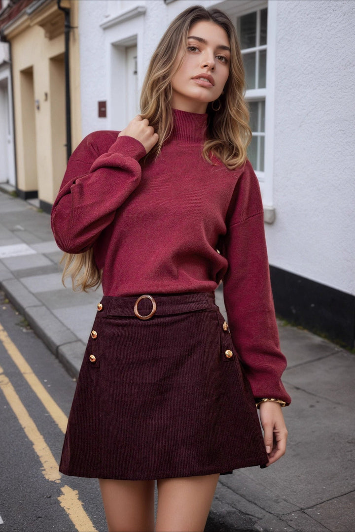 Emily & Isabella Brooks | Corduroy A-Line Skirt