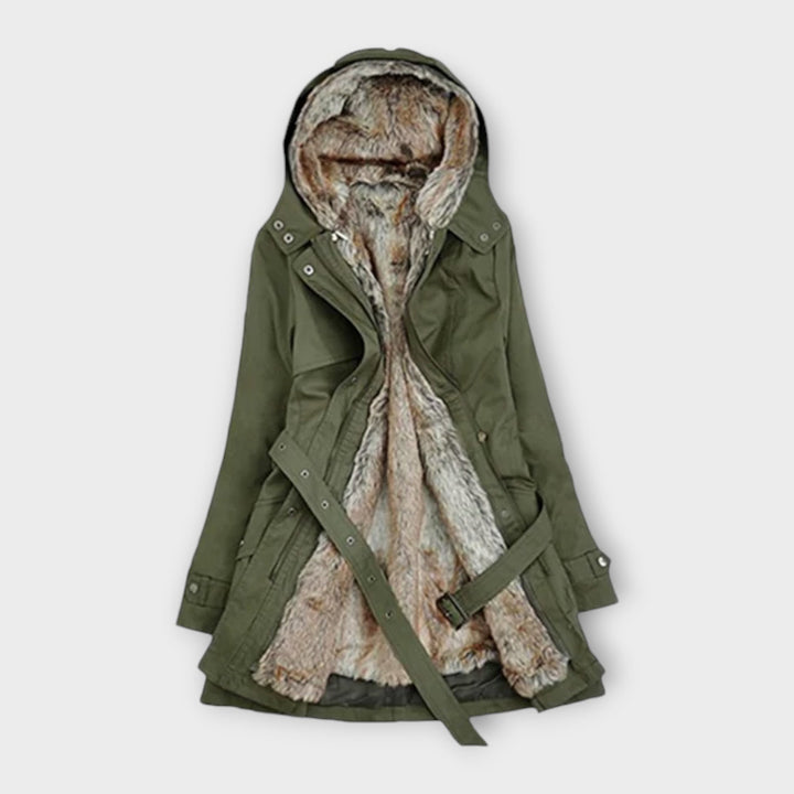 Emily & Isabella Brooks | Wool Coat with Floral Lining