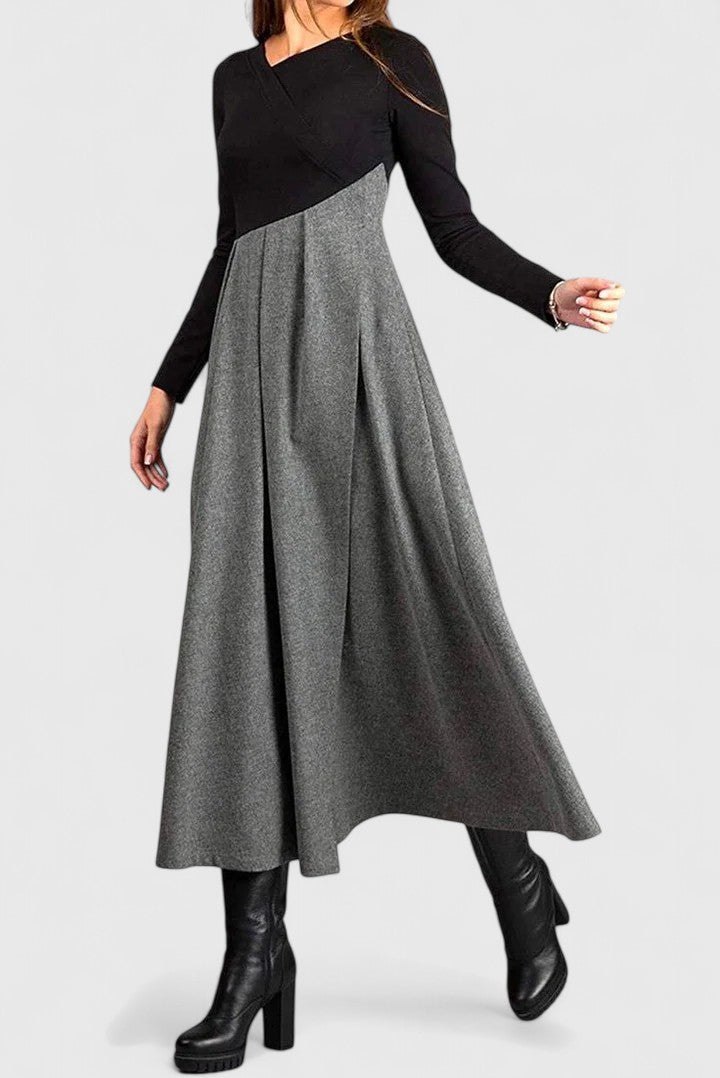 Emily & Isabella Brooks | Long Sleeve Maxi Dress