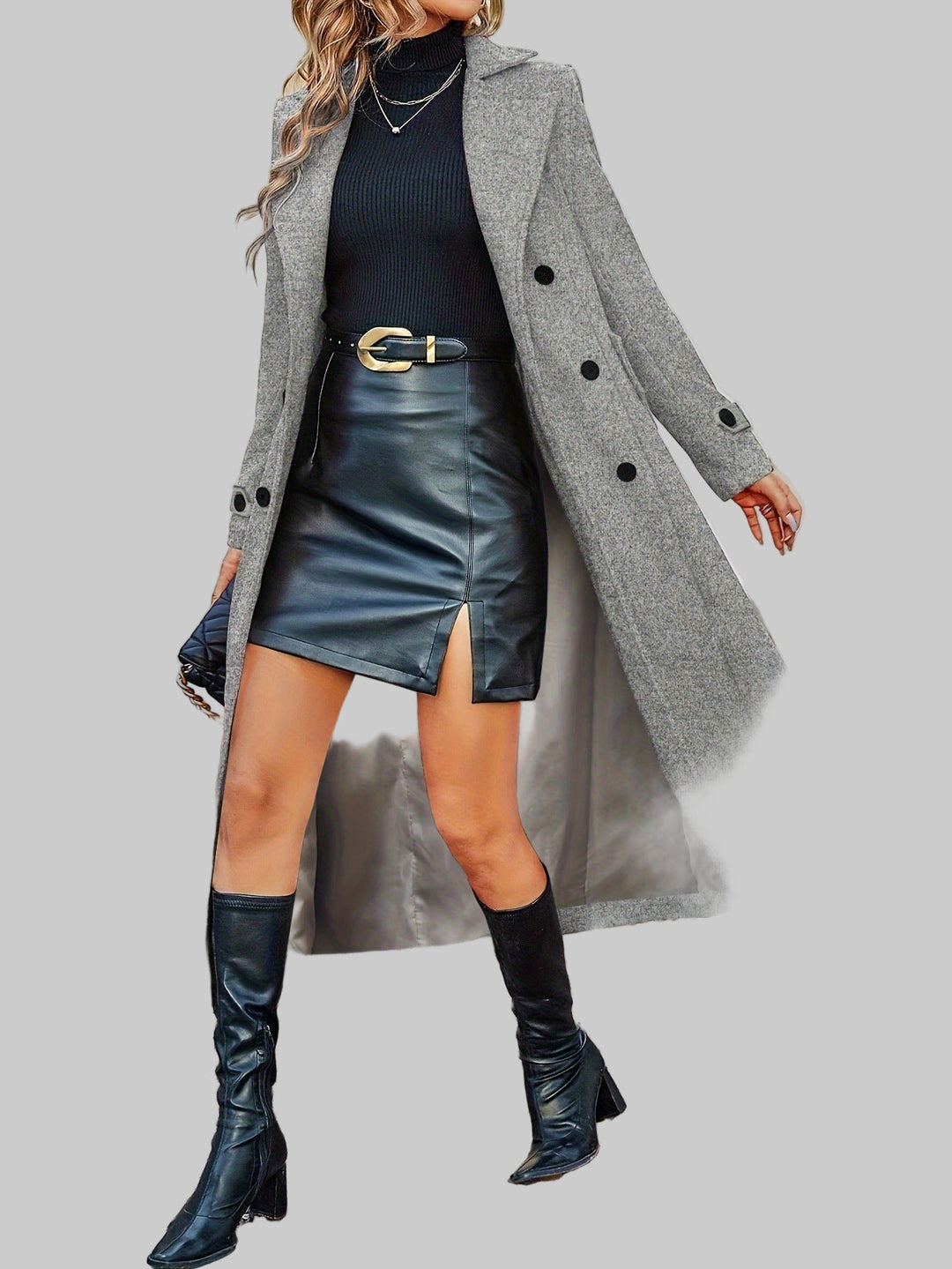 Emily & Isabella Brooks | Double-Breasted Wool Coat