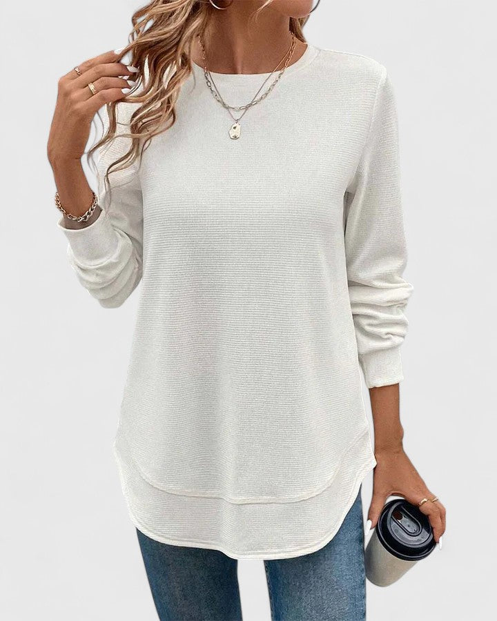 Emily & Isabella Brooks | Elegant O-Neck Long Sleeve