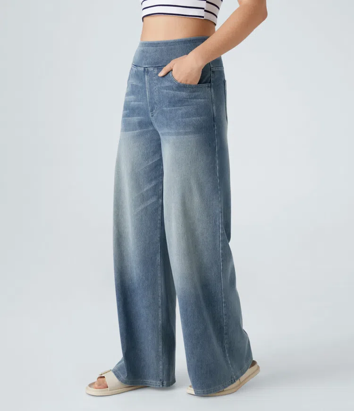 Emily & Isabella Brooks | Relaxed Fit Wide-Leg Jeans