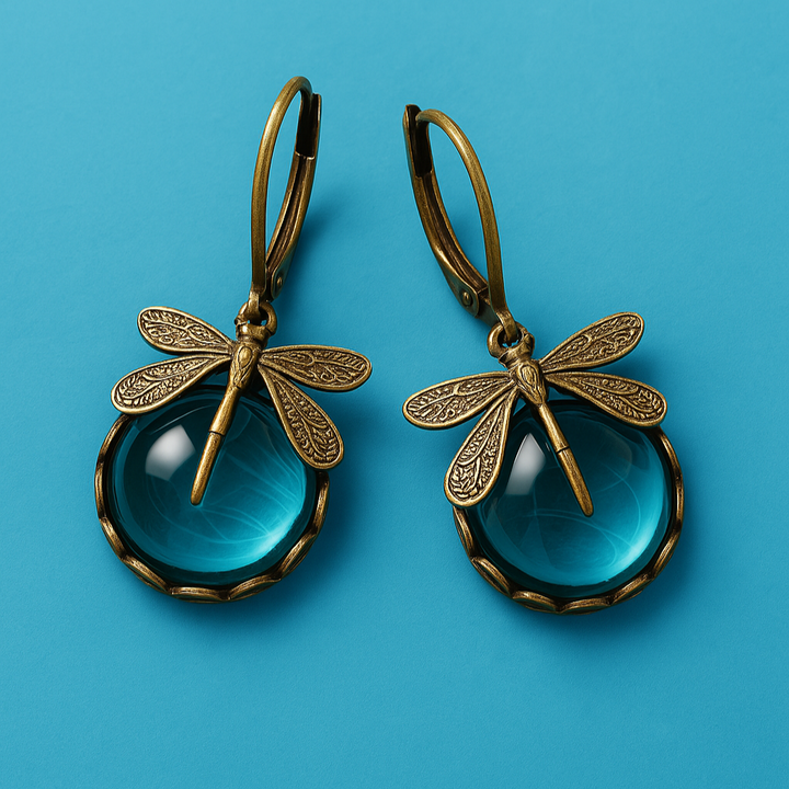 Emily & Isabella Brooks | Spherical Earrings in Antique Gold