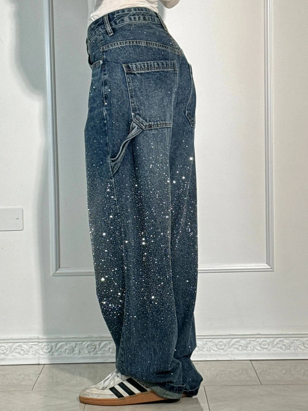 Emily & Isabella Brooks | High-Waist Glitter Jeans