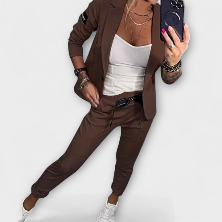 Emily & Isabella Brooks | Coordinated Set of Top, Jacket, and Pants