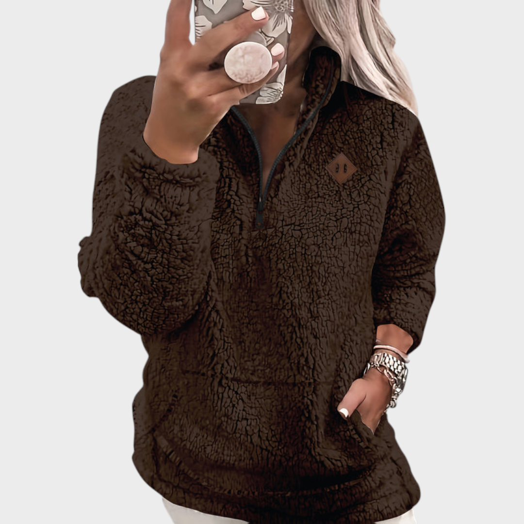 Emily & Isabella Brooks | Fleece-Lined Zip-Up Hoodie