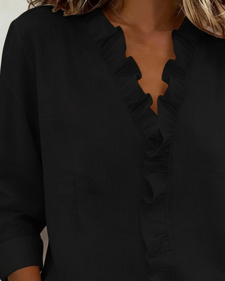 Emily & Isabella Brooks | Classic Ruffled Blouse