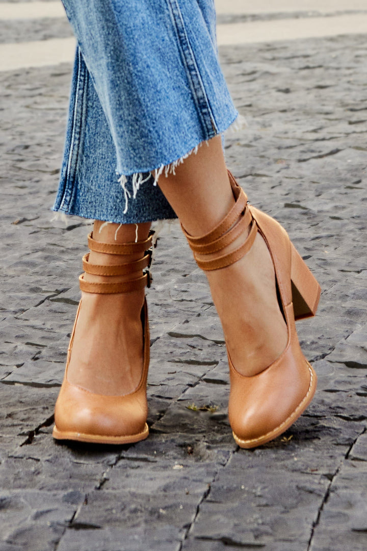 Emily & Isabella Brooks | Triple Buckle Heels