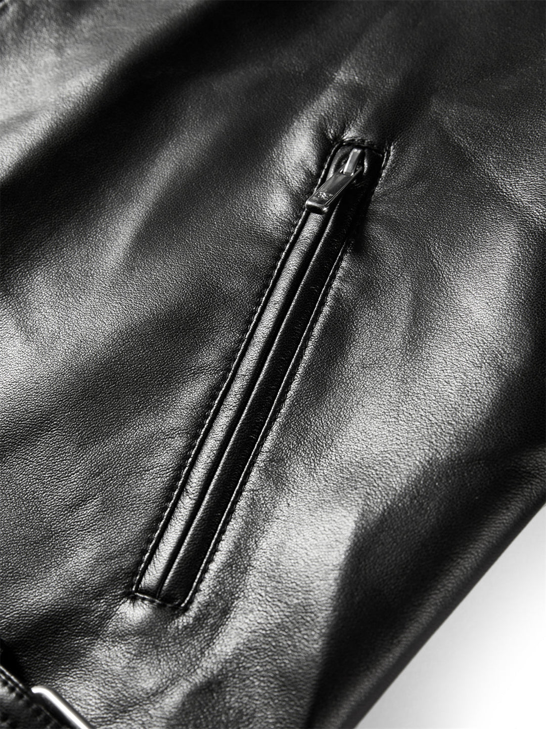 Emily & Isabella Brooks | Short PU motorcycle jacket
