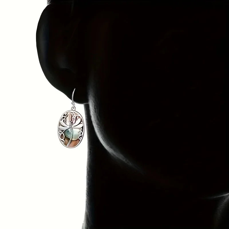 Emily & Isabella Brooks | Abalone Shell Dragonfly Earrings