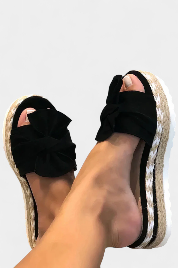 Emily & Isabella Brooks | Platform Sandals with Bow