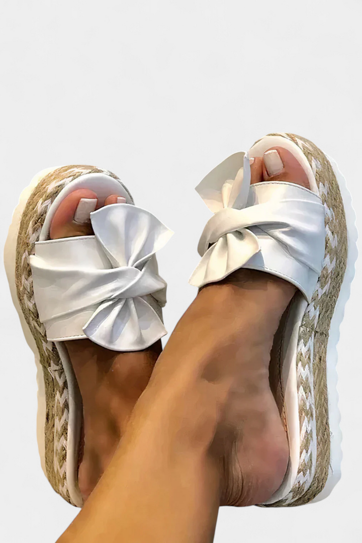Emily & Isabella Brooks | Platform Sandals with Bow