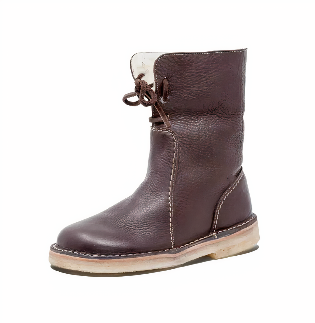 Emily & Isabella Brooks | Women's Casual Leather Mid-Calf Boots