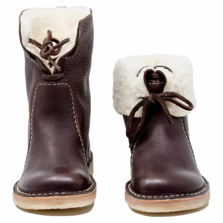 Emily & Isabella Brooks | Women's Casual Leather Mid-Calf Boots