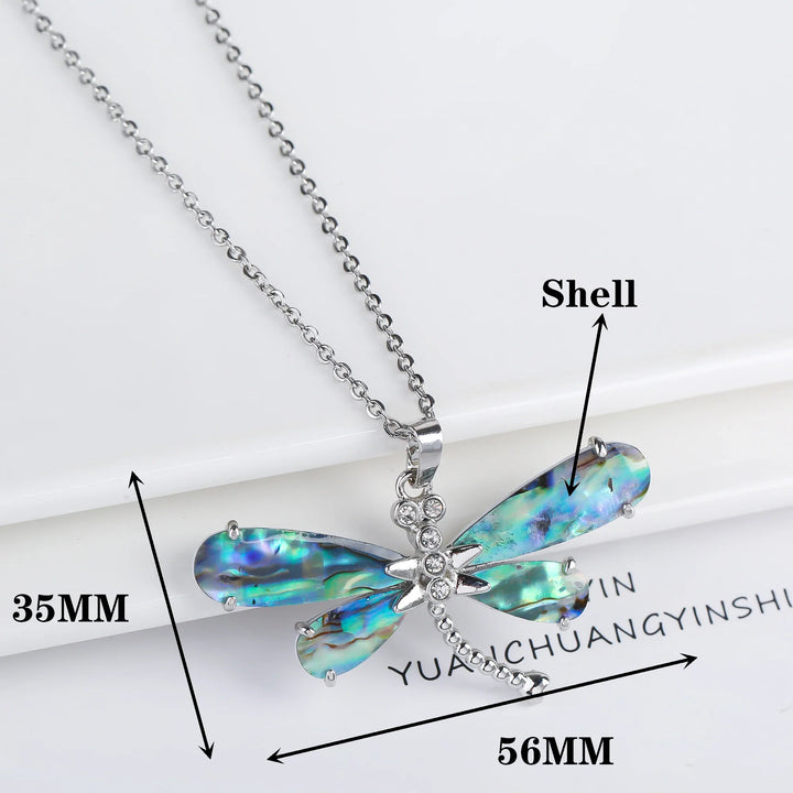 Emily & Isabella Brooks | Natural Shell Butterfly Pendant Necklace
