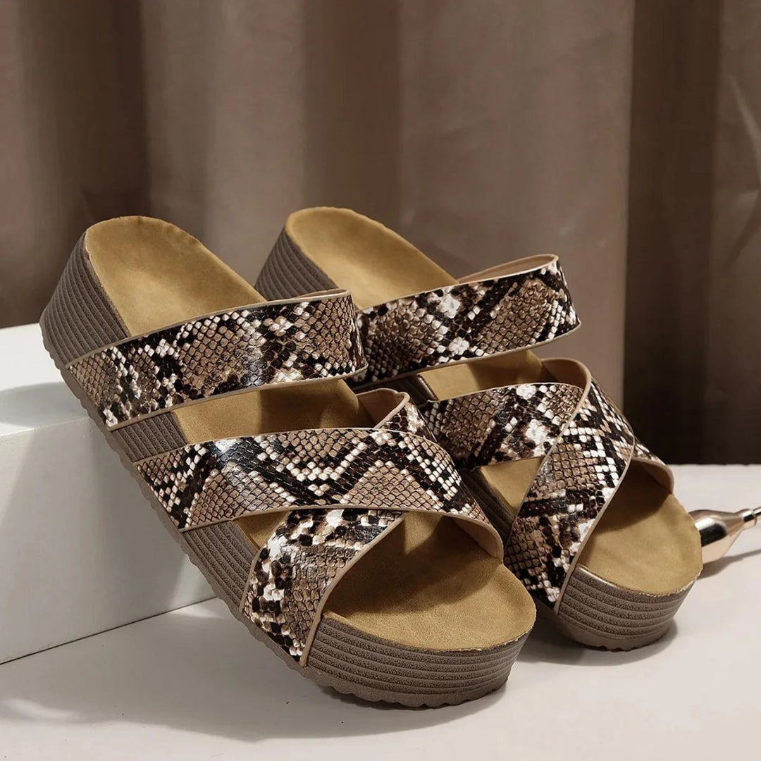 Emily & Isabella Brooks | Orthopedic Leather Strap Sandals