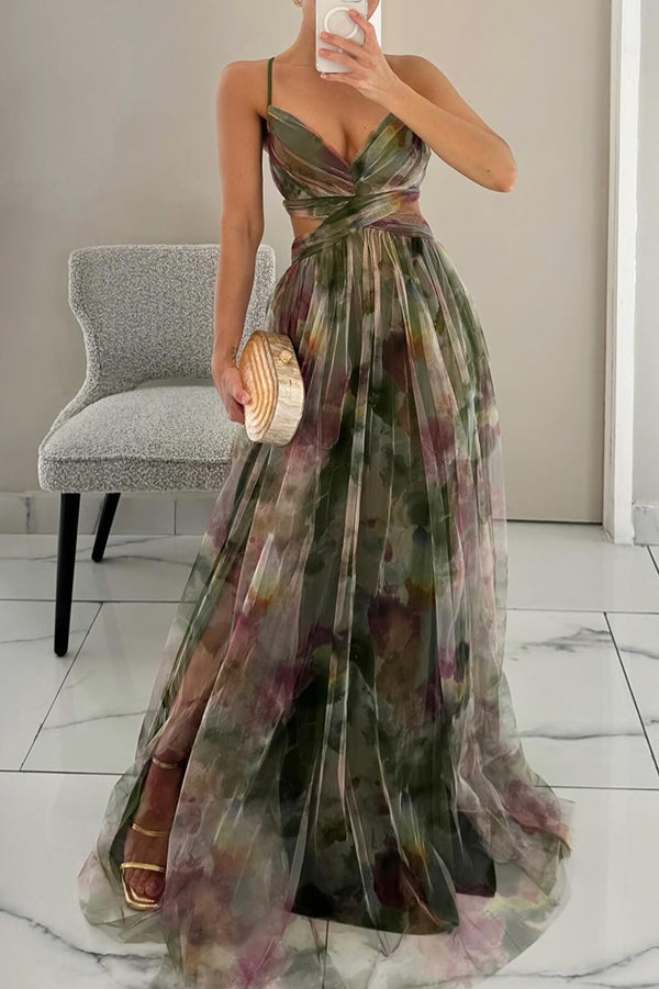 Emily & Isabella Brooks | Women's Dress | V-Neck & Flowing Skirt
