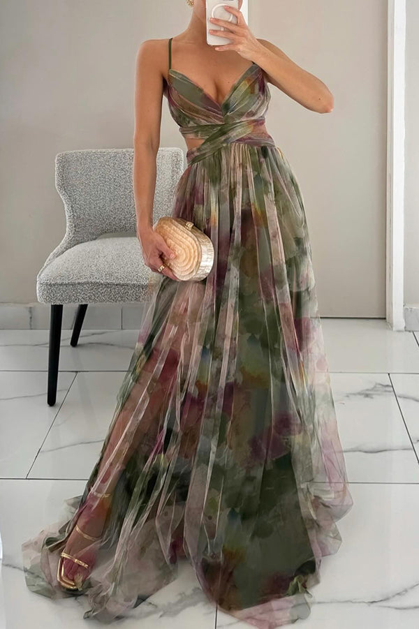 Emily & Isabella Brooks | Women's Dress | V-Neck & Flowing Skirt