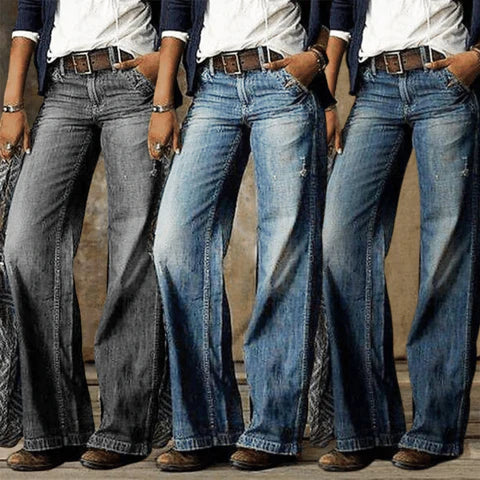 Emily & Isabella Brooks | Retro Wide Leg Jeans