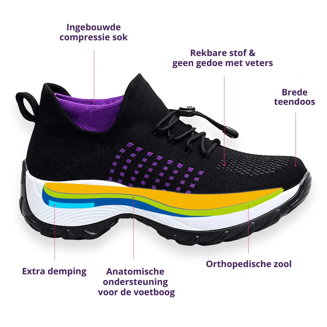 Emily & Isabella Brooks | Pain-Relieving Sneakers in Lilac