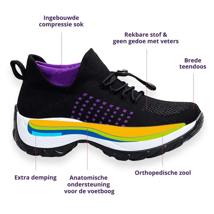 Emily & Isabella Brooks | Pain-Relieving Sneakers in Lilac