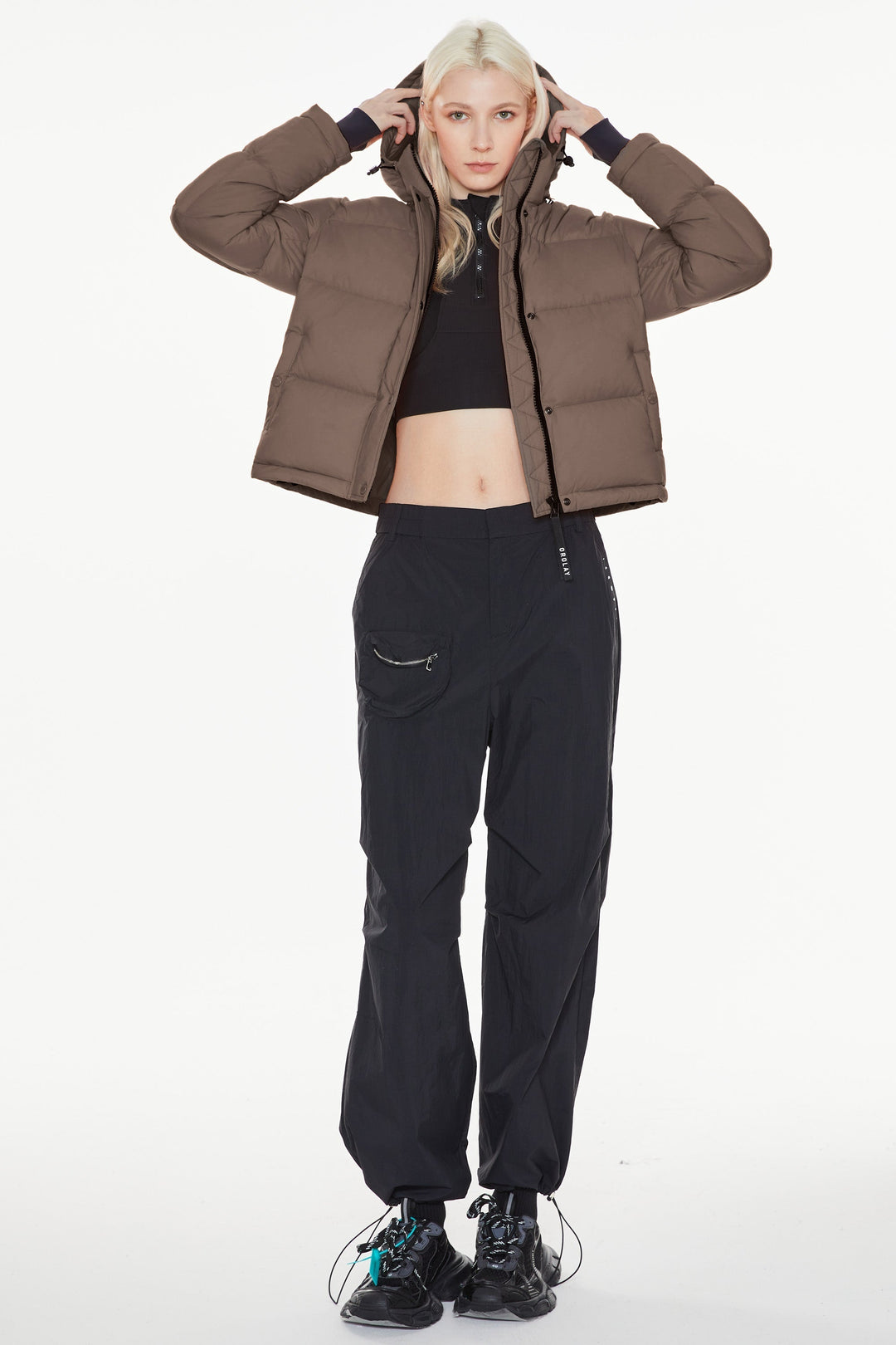 Emily & Isabella Brooks | Cropped Thermal Down Puffer Jacket