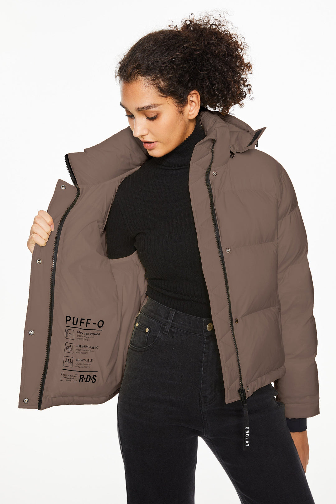 Emily & Isabella Brooks | Cropped Thermal Down Puffer Jacket