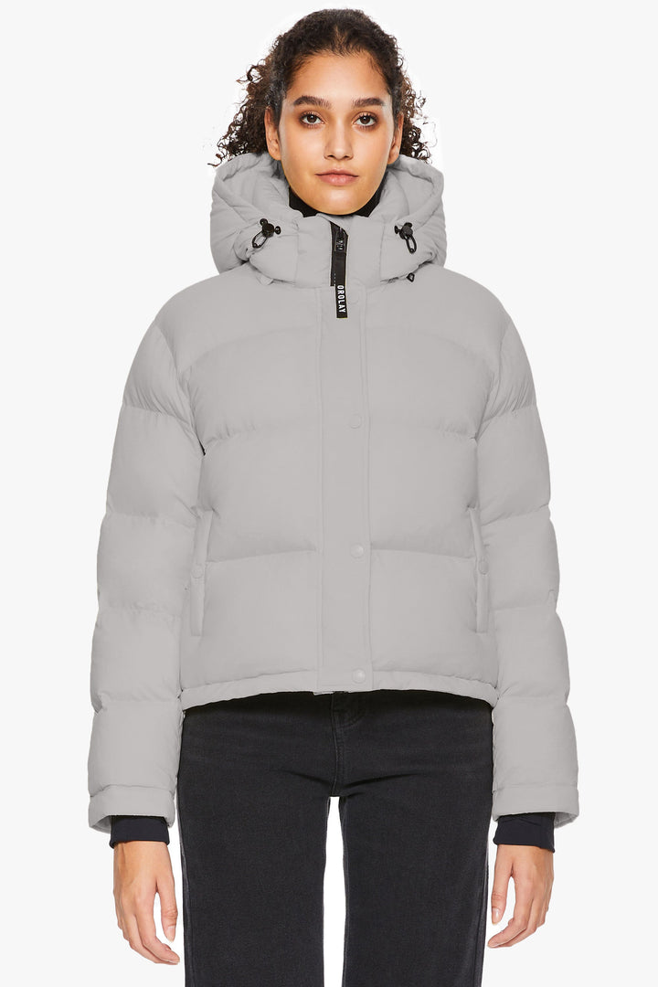 Emily & Isabella Brooks | Cropped Thermal Down Puffer Jacket