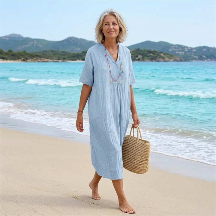 Emily & Isabella Brooks | Relaxed Textured Maxi Dress