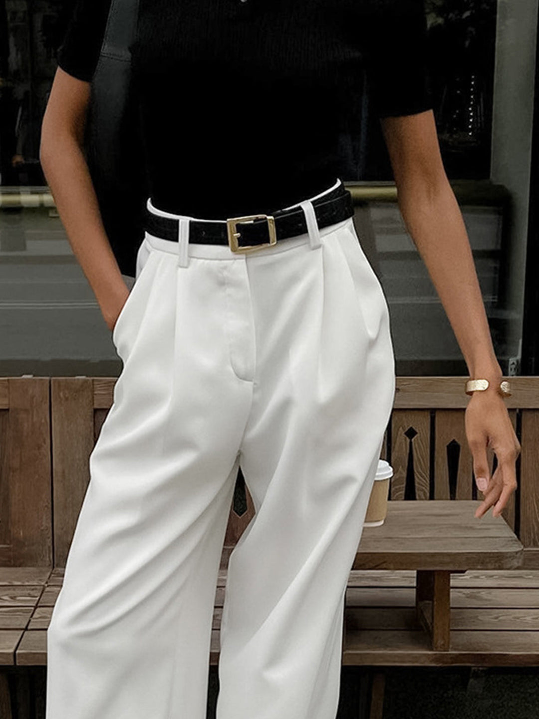 Emily & Isabella Brooks | Solid Wide Leg Pants