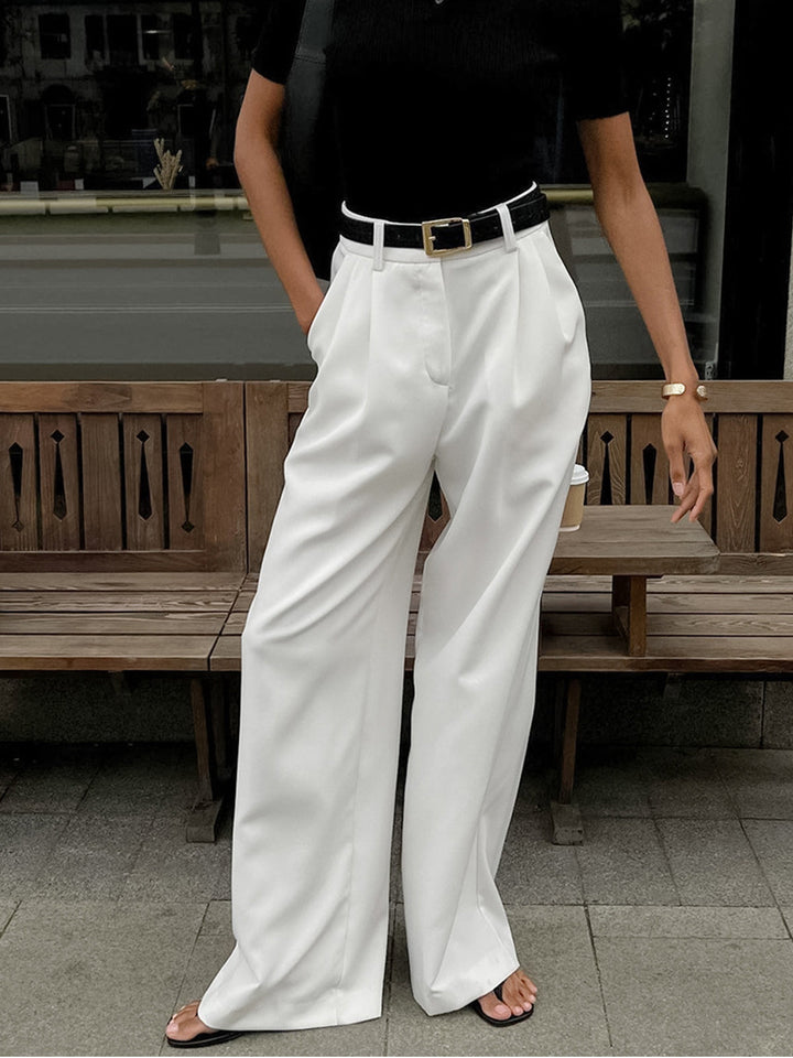 Emily & Isabella Brooks | Solid Wide Leg Pants