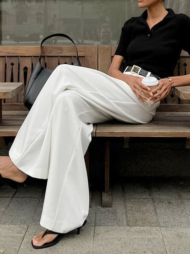 Emily & Isabella Brooks | Solid Wide Leg Pants
