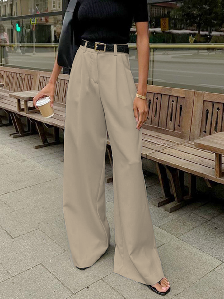 Emily & Isabella Brooks | Solid Wide Leg Pants