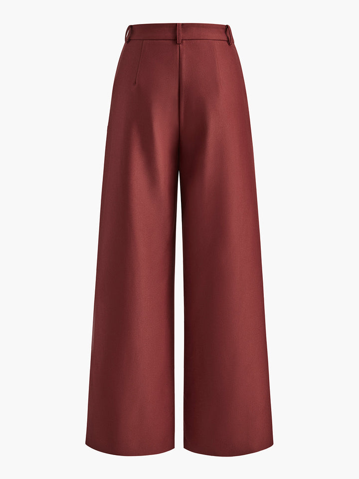 Emily & Isabella Brooks | Solid Wide Leg Pants