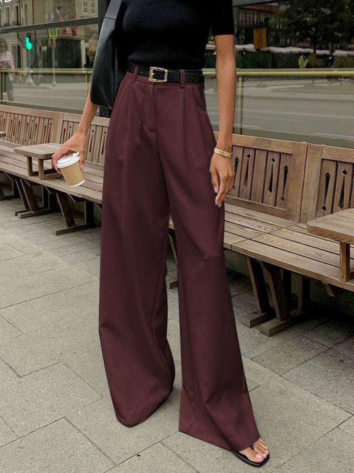 Emily & Isabella Brooks | Solid Wide Leg Pants