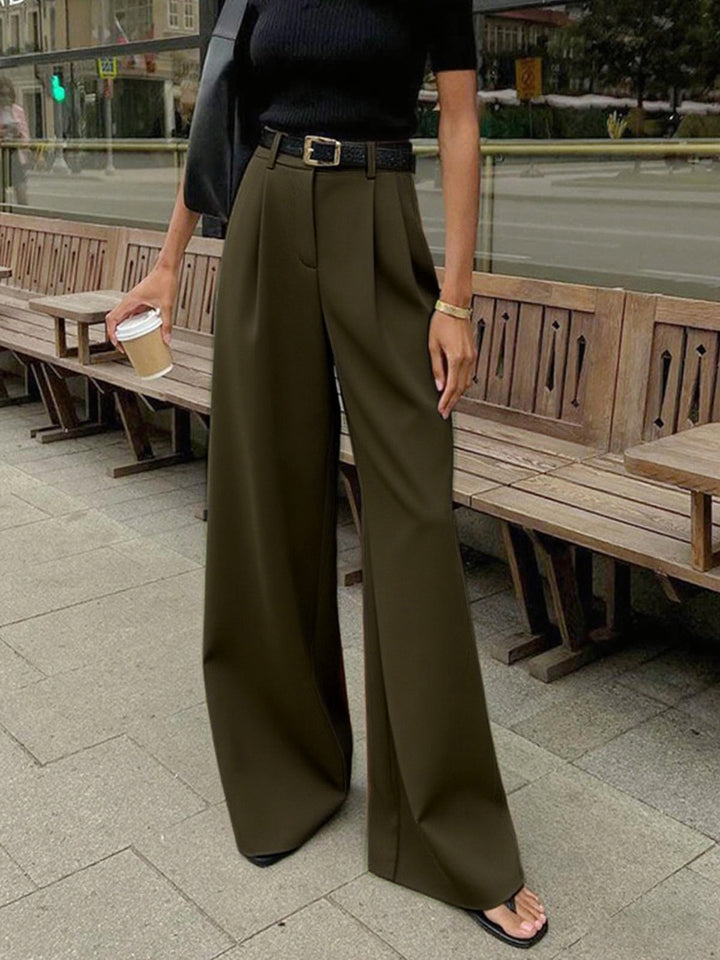 Emily & Isabella Brooks | Solid Wide Leg Pants