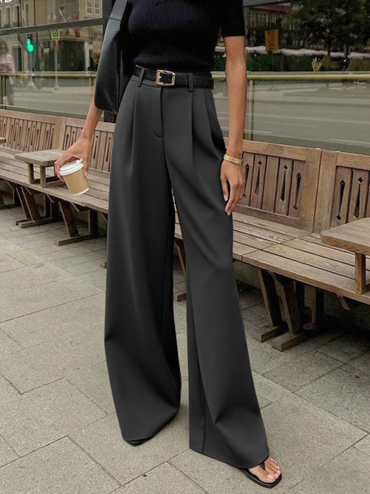 Emily & Isabella Brooks | Solid Wide Leg Pants