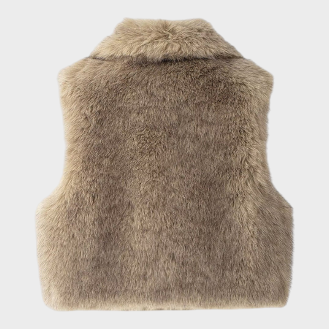 Emily & Isabella Brooks | Synthetic Fur Gilet without Belt