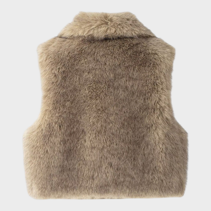 Emily & Isabella Brooks | Synthetic Fur Gilet without Belt