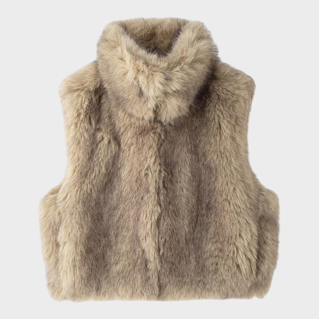 Emily & Isabella Brooks | Synthetic Fur Gilet without Belt