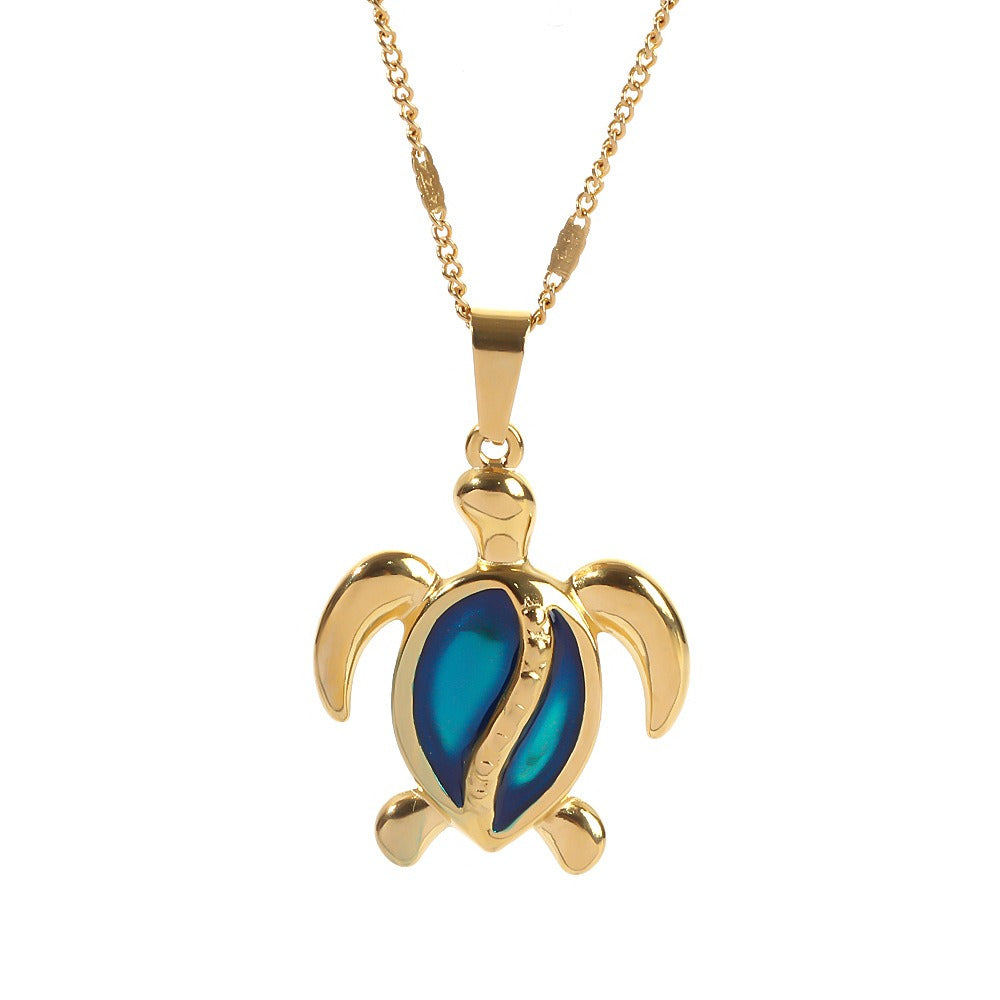 Emily & Isabella Brooks | Blue Turtle Necklace
