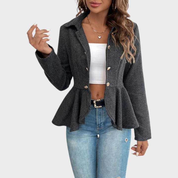Emily & Isabella Brooks | Ruffle Flair Blazer