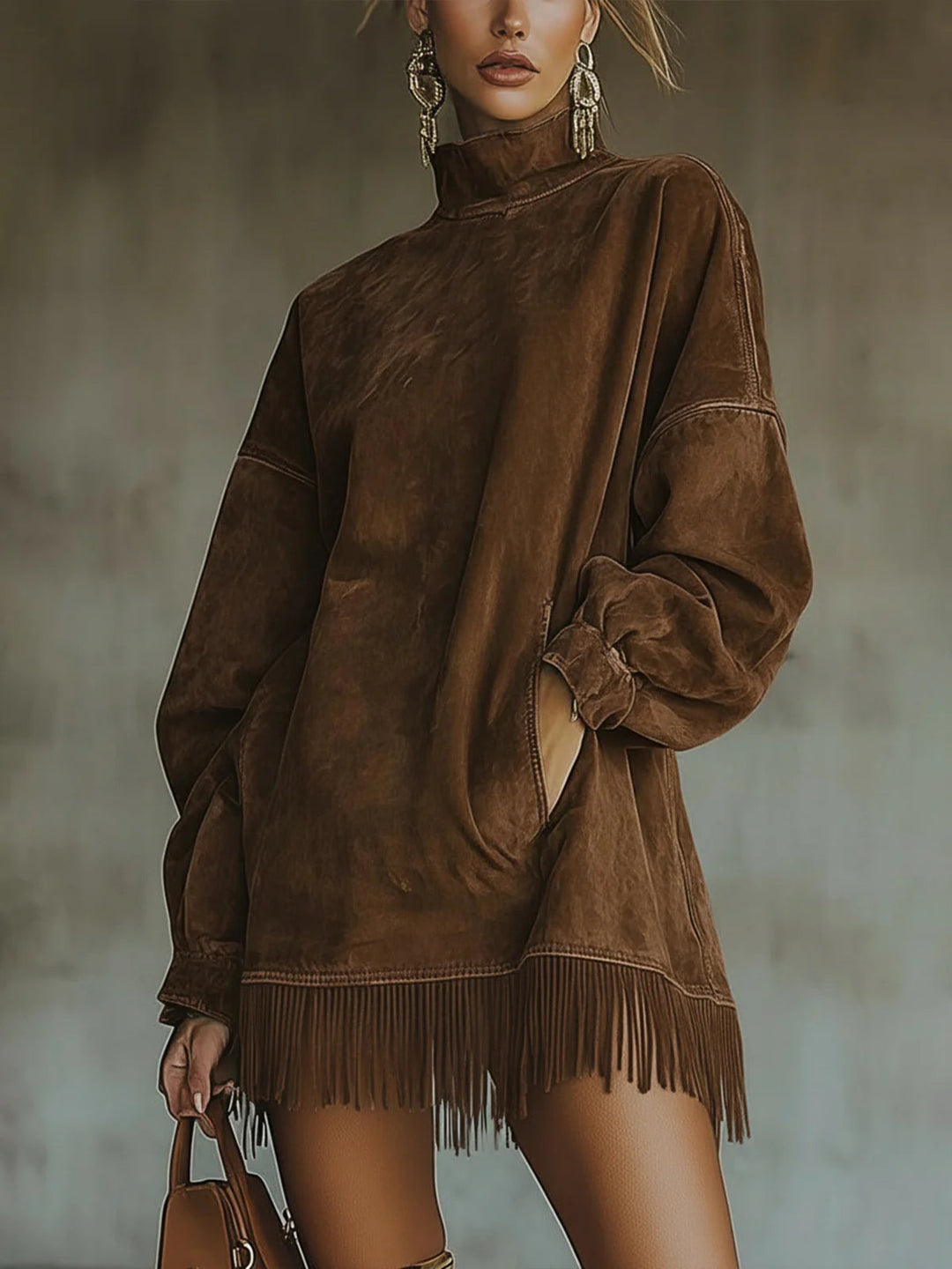 Emily & Isabella Brooks | Cozy Fringe Dress
