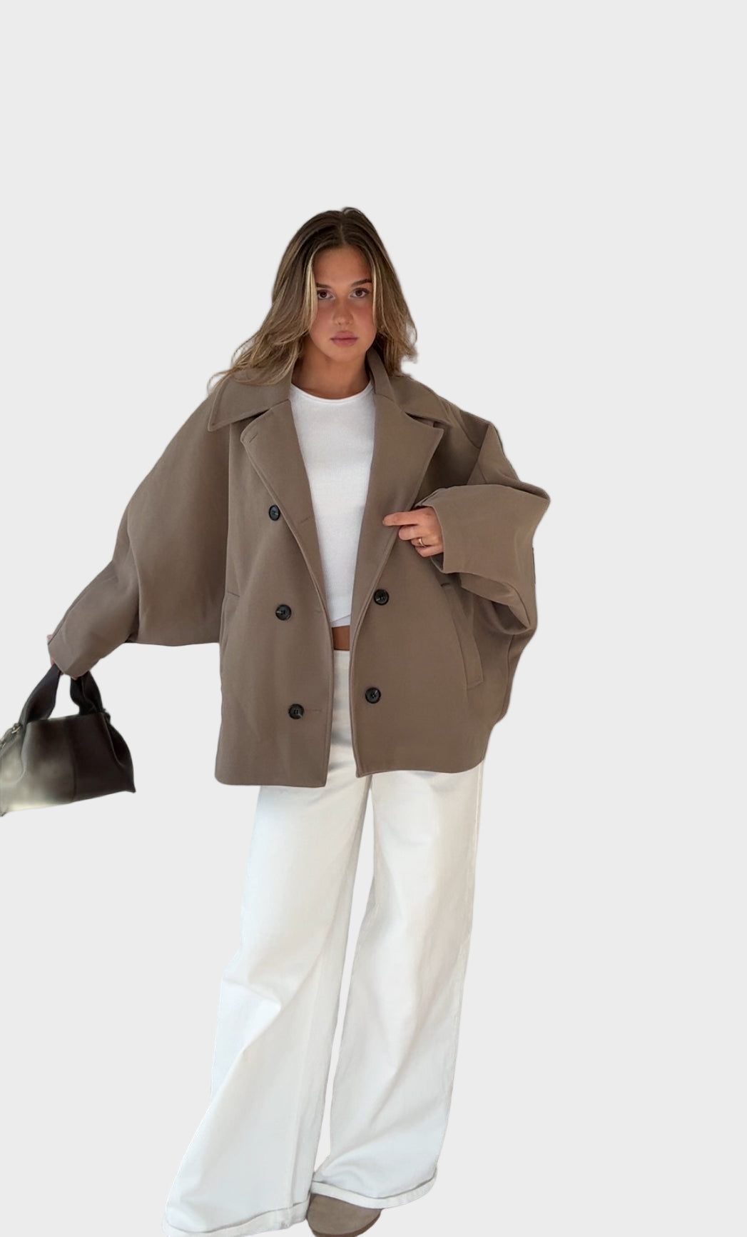 Emily & Isabella Brooks | Wide-leg jacket in cinnamon