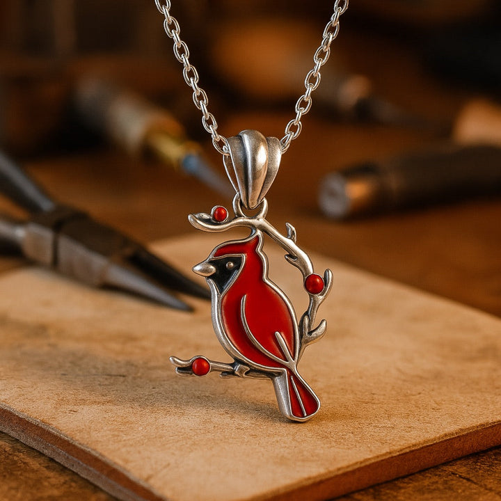 Emily & Isabella Brooks | Red Memorial Necklace